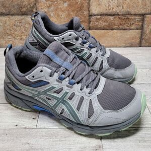 Asics Gel Venture 7 Women’s US Sz 8 Trail Running Shoes Lace Up Grey